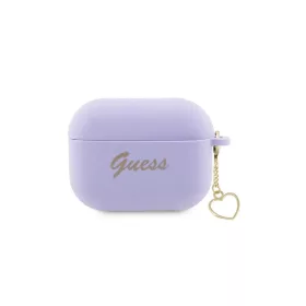   Guess GUAP2LSCHSU AirPods Pro 2 (2022/2023) készülékhez tok Silicone Charm Heart Collection lila