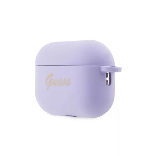 Guess GUAP2LSCHSU AirPods Pro 2 (2022/2023) készülékhez tok Silicone Charm Heart Collection lila