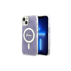   Guess GUHMP14SH4STU iPhone 14/15/13 6.1" készülékhez 4G MagSafe keménytok lila