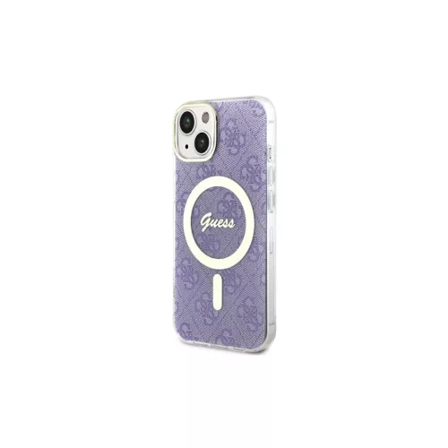 Guess GUHMP14SH4STU iPhone 14/15/13 6.1" készülékhez 4G MagSafe keménytok lila