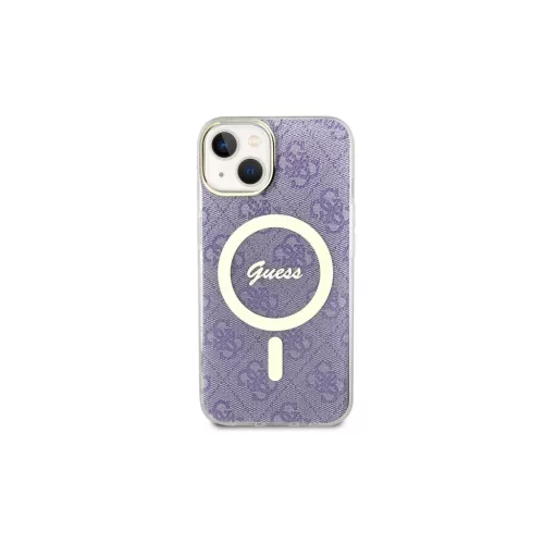 Guess GUHMP14SH4STU iPhone 14/15/13 6.1" készülékhez 4G MagSafe keménytok lila