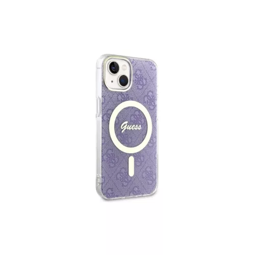 Guess GUHMP14SH4STU iPhone 14/15/13 6.1" készülékhez 4G MagSafe keménytok lila