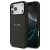 Guess Grained Ring MagSafe tok iPhone 17 Pro Max készülékhez fekete