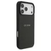 Guess Grained Ring MagSafe tok iPhone 17 Pro Max készülékhez fekete