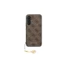 Guess GUHCS23FEGF4GBR S23 FE S711 készülékhez kemény tok 4G Charms Collection barna