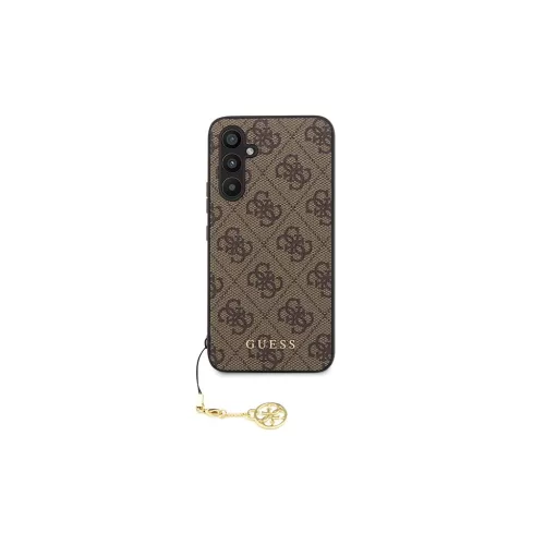 Guess GUHCS23FEGF4GBR S23 FE S711 készülékhez kemény tok 4G Charms Collection barna
