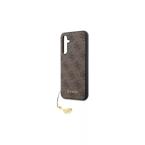 Guess GUHCS23FEGF4GBR S23 FE S711 készülékhez kemény tok 4G Charms Collection barna