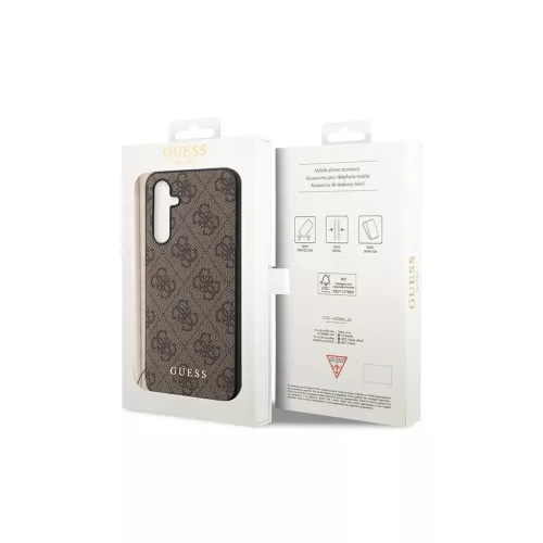 Guess GUHCS23FEGF4GBR S23 FE S711 készülékhez kemény tok 4G Charms Collection barna