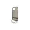 Guess GUHCP13SHTSGSK iPhone 13 mini készülékhez 5,4" kemény tok Translucent Stap fekete