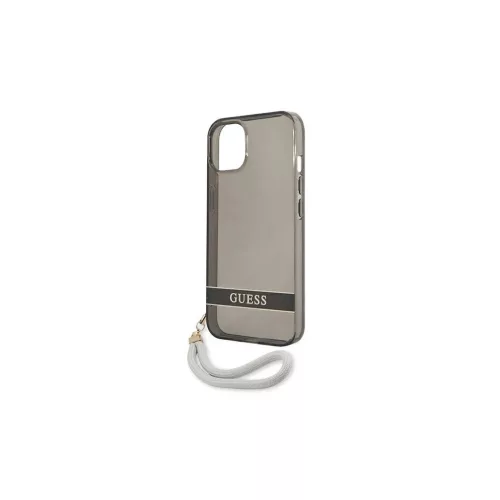 Guess GUHCP13SHTSGSK iPhone 13 mini készülékhez 5,4" kemény tok Translucent Stap fekete