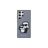 Karl Lagerfeld KLHCS23LSANKCPG S23 Ultra készülékhez S918 kemény tok Saffiano Karl & Choupette szürke