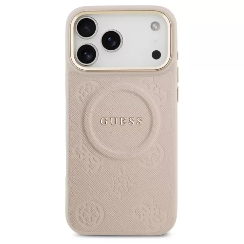 Guess Peony Hot Stamp MagSafe tok az iPhone 17 Pro Max készülékhez rózsaszín