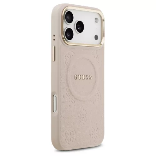Guess Peony Hot Stamp MagSafe tok az iPhone 17 Pro Max készülékhez rózsaszín