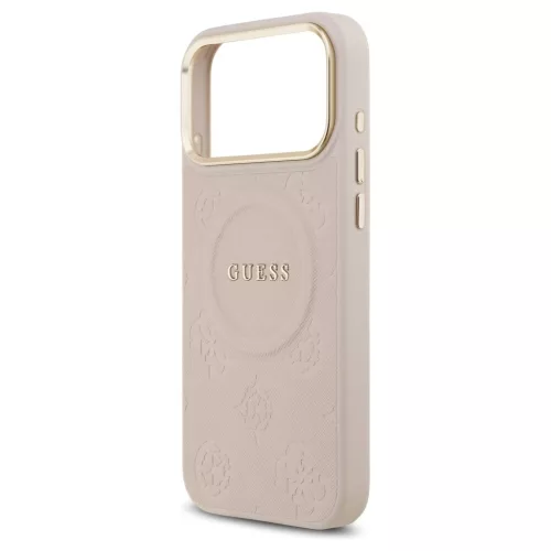 Guess Peony Hot Stamp MagSafe tok az iPhone 17 Pro Max készülékhez rózsaszín