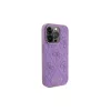 Guess GUHCP15XP4EPMU iPhone 15 Pro Max készülékhez bőr keménytok 4G dombornyomott világoslila