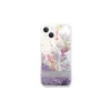 Guess GUHCP14MLFLSU iPhone 14 Plus/15 Plus 6.7" készülékhez keménytok Flower Liquid Glitter lila