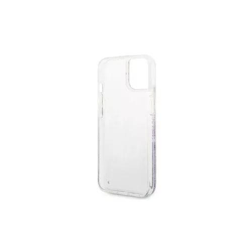 Guess GUHCP14MLFLSU iPhone 14 Plus/15 Plus 6.7" készülékhez keménytok Flower Liquid Glitter lila