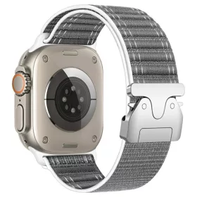   Beline szövött nejlon diagonális stílusú Parachute szíj Apple Watch 38/40/41mm készülékhez szürke