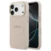 Case Guess tok iPhone 17 Pro készülékhez – Peony Hot Stamp MagSafe, rózsaszín