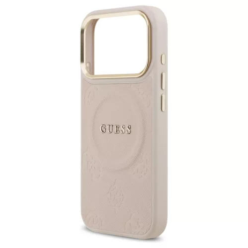 A fordítás a következő:Case Guess tok iPhone 17 Pro készülékhez – Peony Hot Stamp MagSafe, rózsaszín