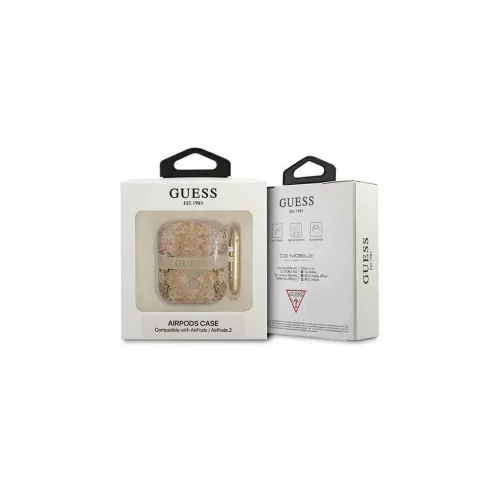 Guess GUA2HHFLD AirPods tok készülékhez Paisley Strap Collection arany