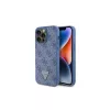 Guess GUHCP15XP4TDPB iPhone 15 Pro Max 6.7 készülékhez keménytok bőr 4G Triangle Strass kék