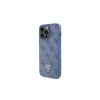 Guess GUHCP15XP4TDPB iPhone 15 Pro Max 6.7 készülékhez keménytok bőr 4G Triangle Strass kék