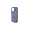 Guess GUHCP15XP4TDPB iPhone 15 Pro Max 6.7 készülékhez keménytok bőr 4G Triangle Strass kék