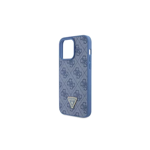 Guess GUHCP15XP4TDPB iPhone 15 Pro Max 6.7 készülékhez keménytok bőr 4G Triangle Strass kék