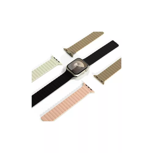 Araree Silicone Link Apple Watch készülékhez szíj 38/40/41mm meleg fehér-khaki AR70-01908C