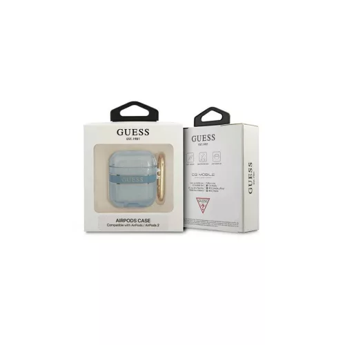 Guess GUA2HHTSB AirPods készülékhez tok Strap Collection kék