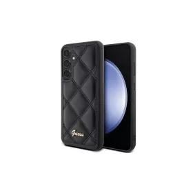   Guess GUHCS23FEPSQSQSK keménytok Samsung Galaxy S23 FE (S711) készülékhez Quilted Metal Logo fekete