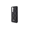 Guess GUHCS23FEPSQSQSK keménytok Samsung Galaxy S23 FE (S711) készülékhez Quilted Metal Logo fekete