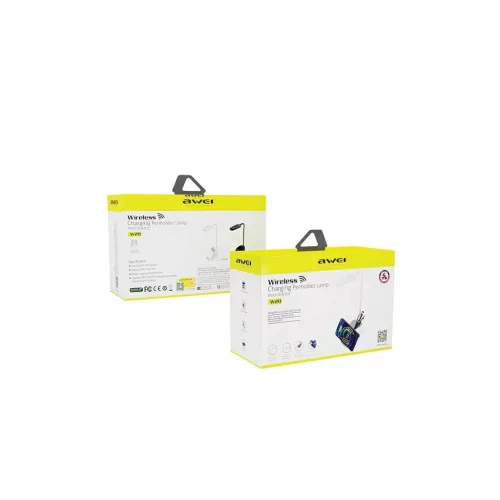 AWEI LED lámpa inductív töltéssel W2015W Fast Charging fekete