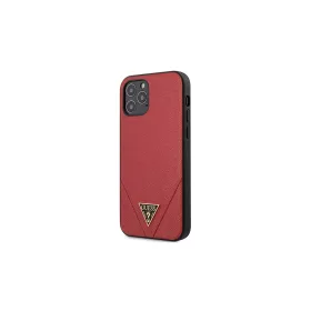   Guess GUHCP12LVSATMLRE iPhone 12 Pro Max 6,7 készülékhez kemény tok Saffiano piros