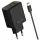 Beline 45W USB-A/USB-C fali töltő + USB-C kábel BLN2CB45C fekete