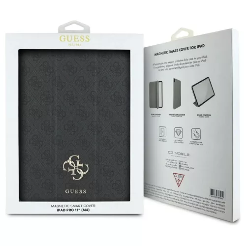 Guess GUFC11PM24PS4SGK iPad Pro 11" 2024 készülékhez mágneses tok 4G Big Logo fekete
