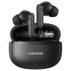 USAMS E05 TWS fülhallgatók Bluetooth 6.0 vezeték nélküli fekete