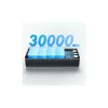 USAMS power bank PB68 30000mAh 65W QC3.0+PD Gyors töltés + USB-C/USB-C 100W kábel fekete ATXLOGTC