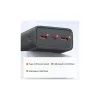 USAMS power bank PB68 30000mAh 65W QC3.0+PD Gyors töltés + USB-C/USB-C 100W kábel fekete ATXLOGTC