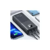 USAMS power bank PB68 30000mAh 65W QC3.0+PD Gyors töltés + USB-C/USB-C 100W kábel fekete ATXLOGTC