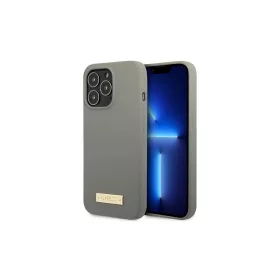   Guess GUHMP13XSPLG iPhone 13 Pro Max készülékhez 6,7" kemény tok Silicone Logo Plate MagSafe szürke