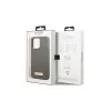 Guess GUHMP13XSPLG iPhone 13 Pro Max készülékhez 6,7" kemény tok Silicone Logo Plate MagSafe szürke