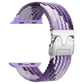   Beline szőtt nylon ejtőernyő szíj Apple Watch 38/40/41mm készülékhez lila