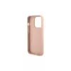 Guess GUHCP15XPCRTHCP iPhone 15 Pro Max készülékhez kemény tok Croco Triangle Metal Logo rózsaszín