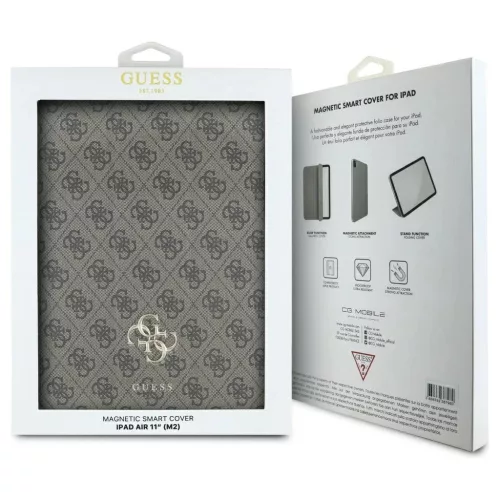 Guess GUFC11RM24PS4SGW iPad Air 11 2024 készülékhez tok Magnetic 4G Big Logo barna