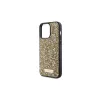 Guess GUHCP15XPFGSBSD iPhone 15 Pro Max 6.7" készülékhez kemény tok Rhinestone Metal Logo sárga