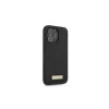 Guess GUHMP13XSPLK iPhone 13 Pro Max készülékhez 6,7" kemény tok Silicone Logo Plate MagSafe fekete