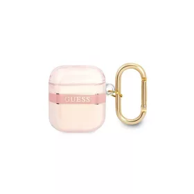   Guess GUA2HHTSP AirPods készülékhez tok Strap Collection, rózsaszín