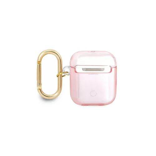 Guess GUA2HHTSP AirPods készülékhez tok Strap Collection, rózsaszín